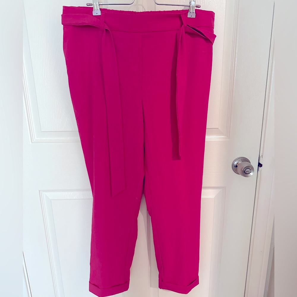 Jules and Leopold Pink Trouser Ankle Pants Size L